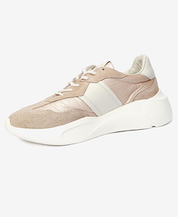 Kadın Krem Hakiki Deri Spor Ayakkabı - 3