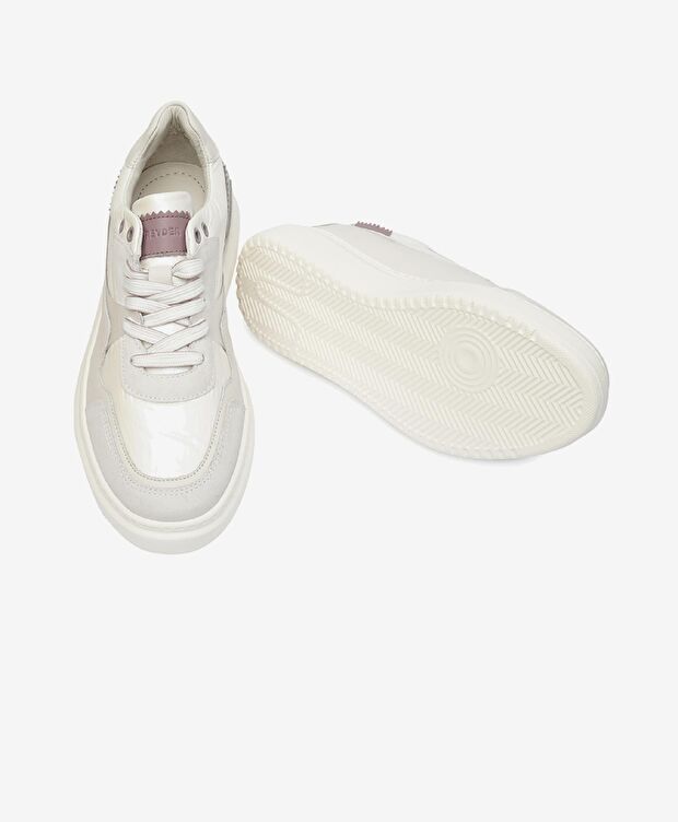 Kadın Beyaz Hakiki Deri Sneaker Ayakkabı - 6