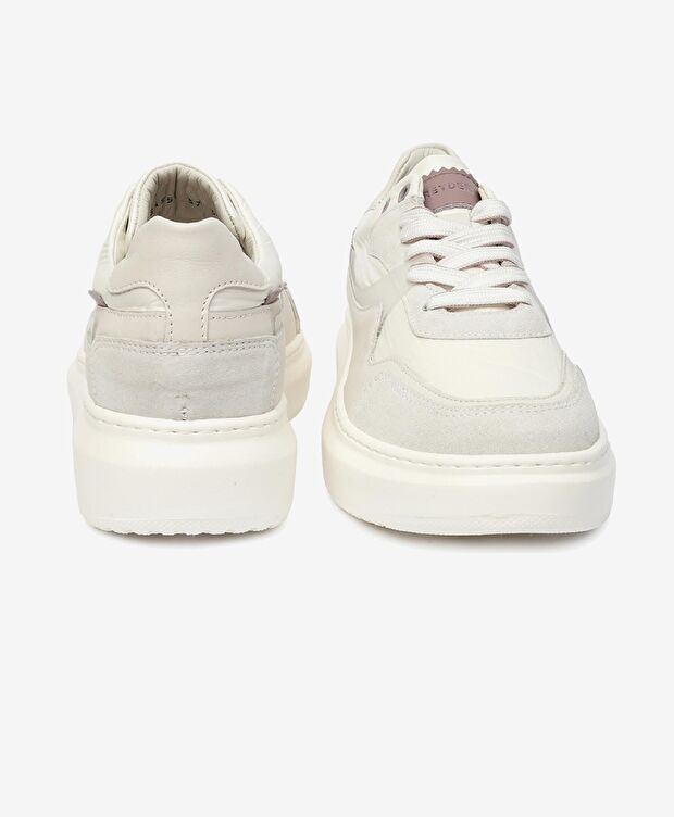 Kadın Beyaz Hakiki Deri Sneaker Ayakkabı - 7