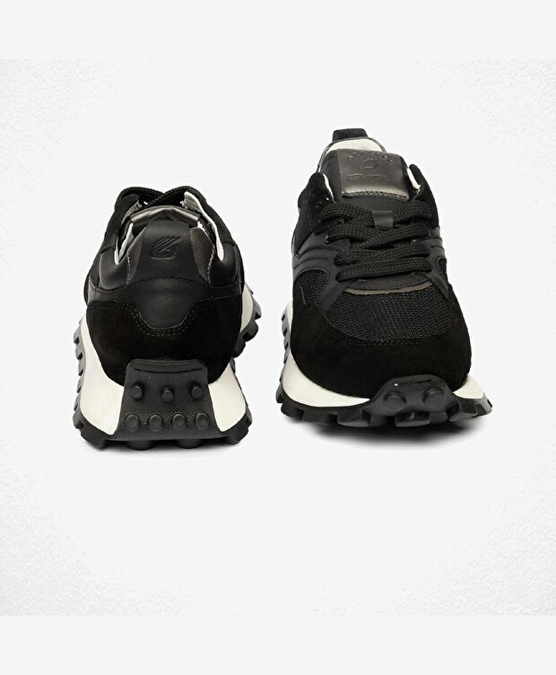 Kadın Siyah Hakiki Deri Spor Ayakkabı - 7