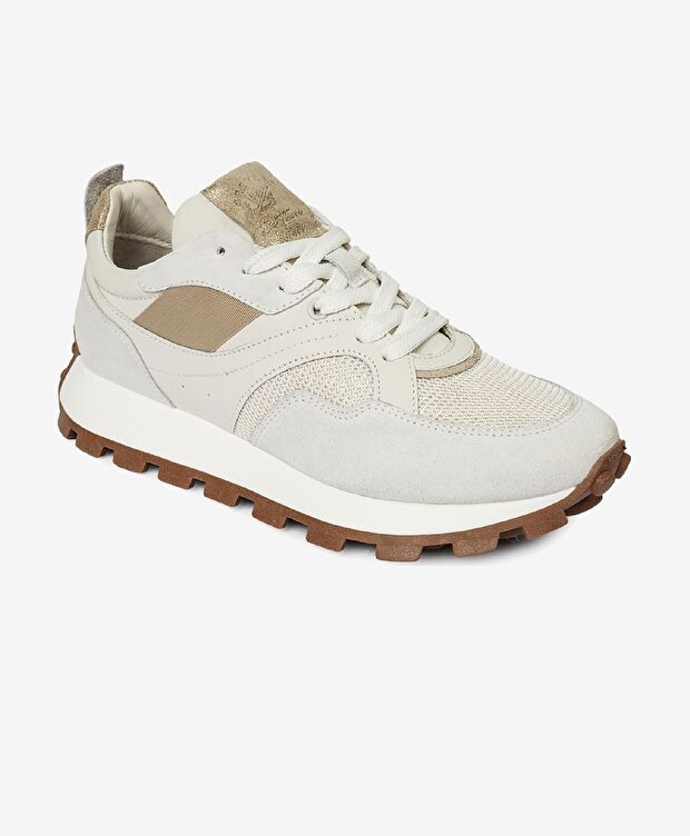 Kadın Beyaz Hakiki Deri Spor Ayakkabı - 2