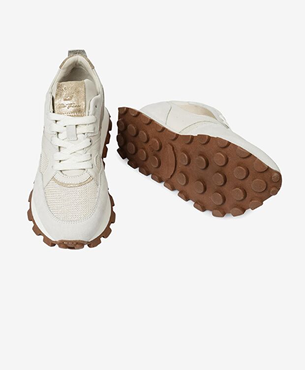 Kadın Beyaz Hakiki Deri Spor Ayakkabı - 6