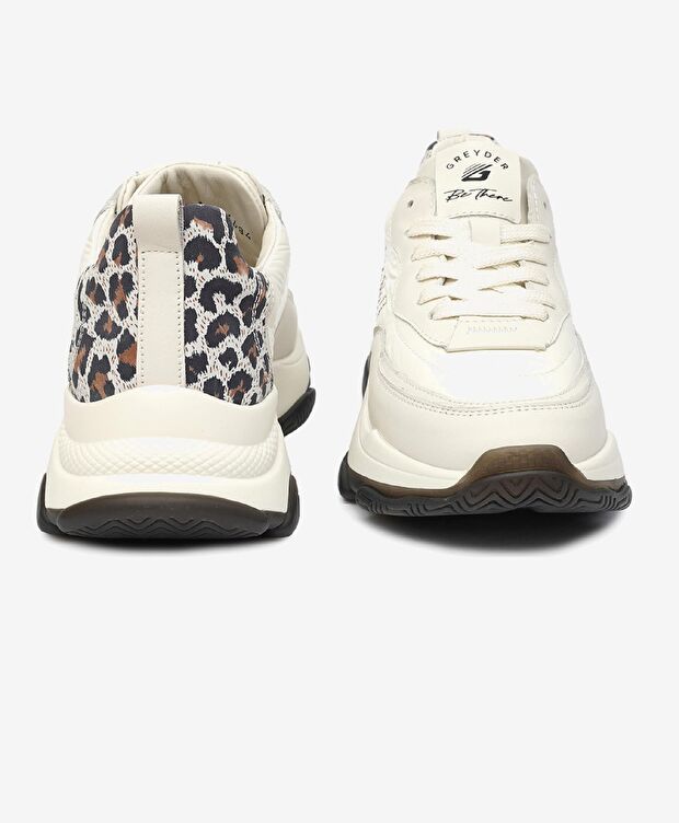 Kadın Kirli Beyaz Hakiki Deri Spor Ayakkabı - 7