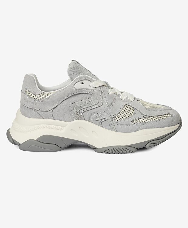 Kadın Gri Hakiki Deri Spor Ayakkabı - 1