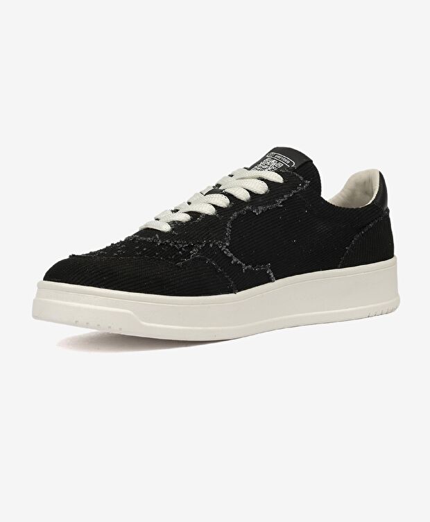 Kadın Siyah Hakiki Deri Sneaker Ayakkabı - 3