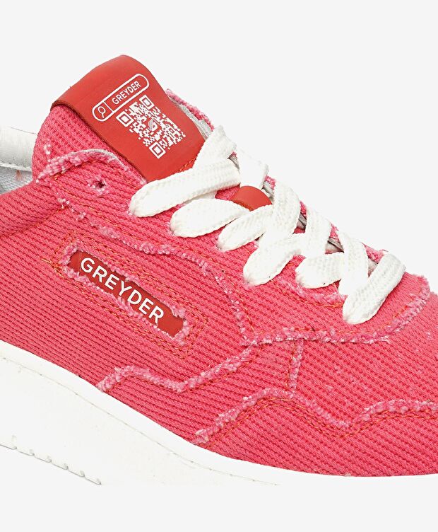 Kadın Nar Çiçeği Hakiki Deri Sneaker Ayakkabı - 5