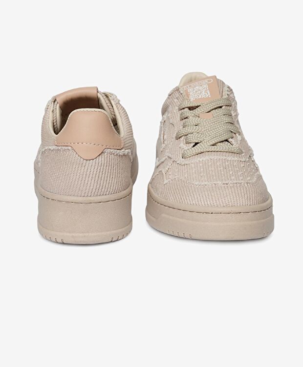 Kadın Krem Hakiki Deri Sneaker Ayakkabı - 7