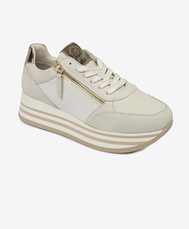 Kadın Beyaz Hakiki Deri Spor Ayakkabı - 2