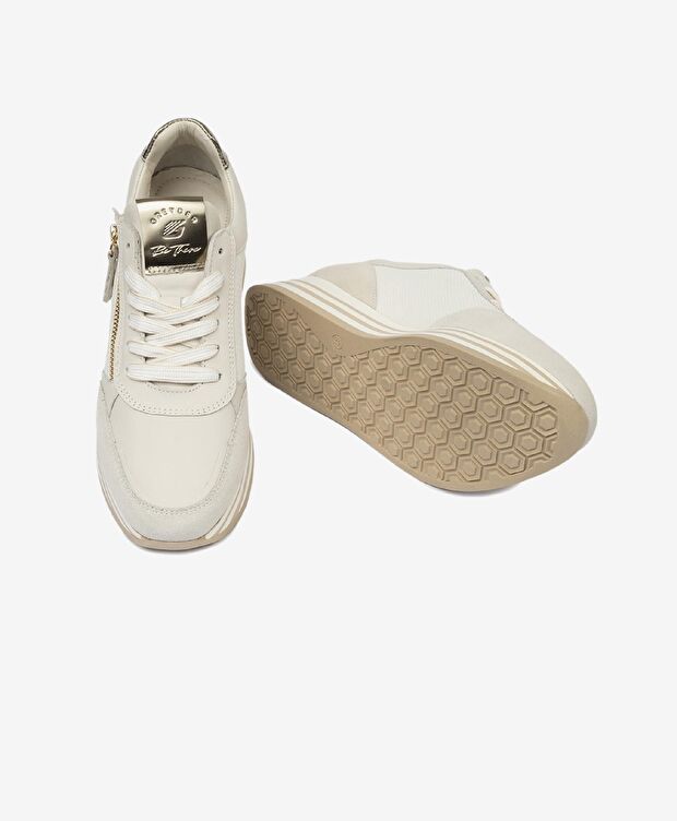 Kadın Beyaz Hakiki Deri Spor Ayakkabı - 6