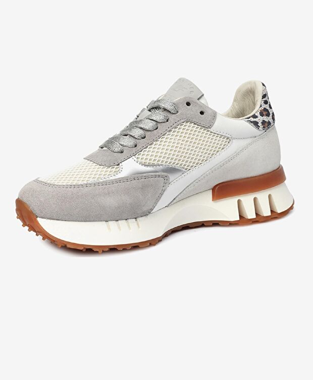 Kadın Gri Hakiki Deri Spor Ayakkabı - 3