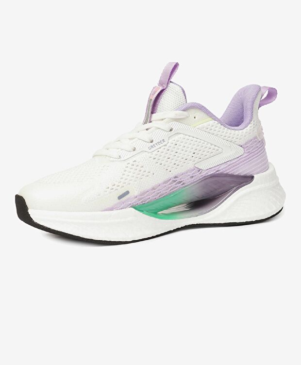 Kadın Beyaz Lila Spor Ayakkabı - 3