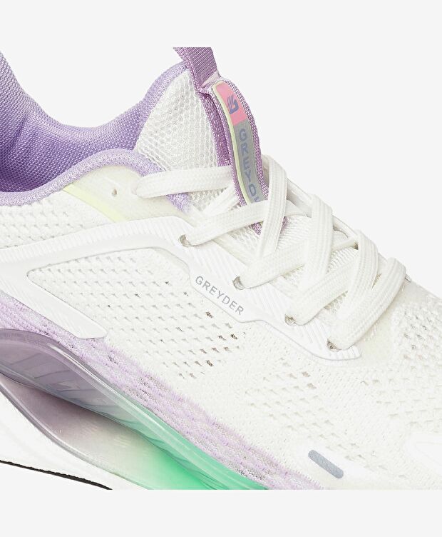 Kadın Beyaz Lila Spor Ayakkabı - 5