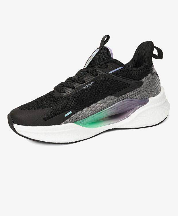 Kadın Siyah Lila Spor Ayakkabı - 3