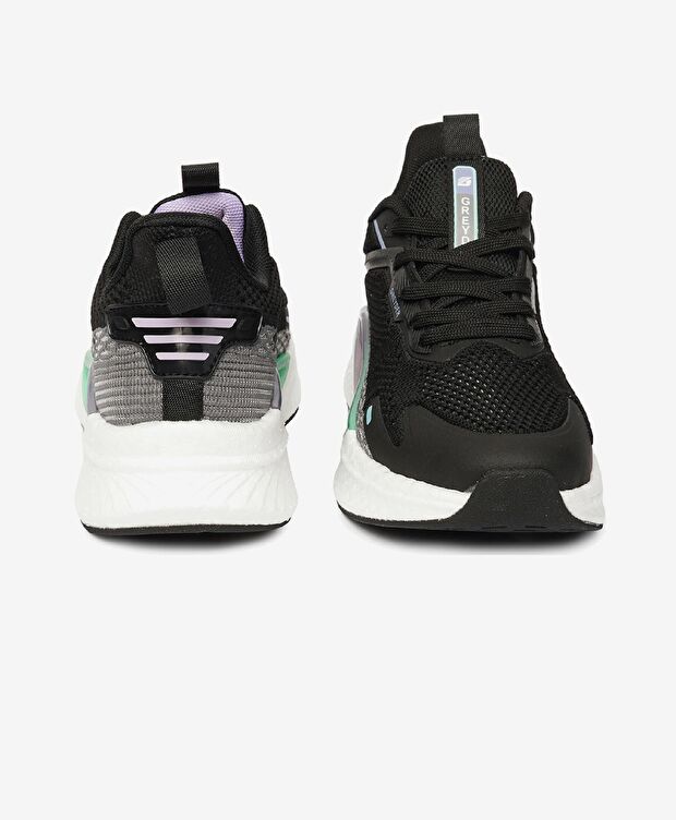 Kadın Siyah Lila Spor Ayakkabı - 7