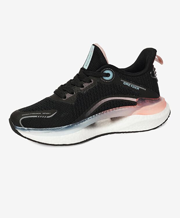 Kadın Siyah Pudra Spor Ayakkabı - 3