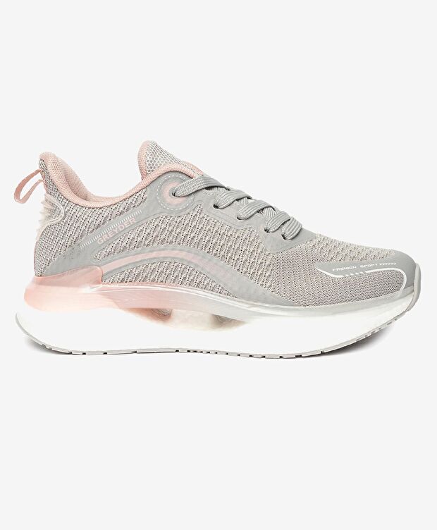 Kadın Açık Gri Pudra Spor Ayakkabı - 1