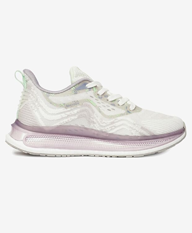 Kadın Lila Limon Yeşili Spor Ayakkabı - 1