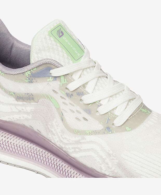 Kadın Lila Limon Yeşili Spor Ayakkabı - 5