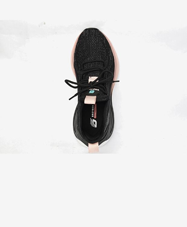 Kadın Siyah Pudra Spor Ayakkabı - 4