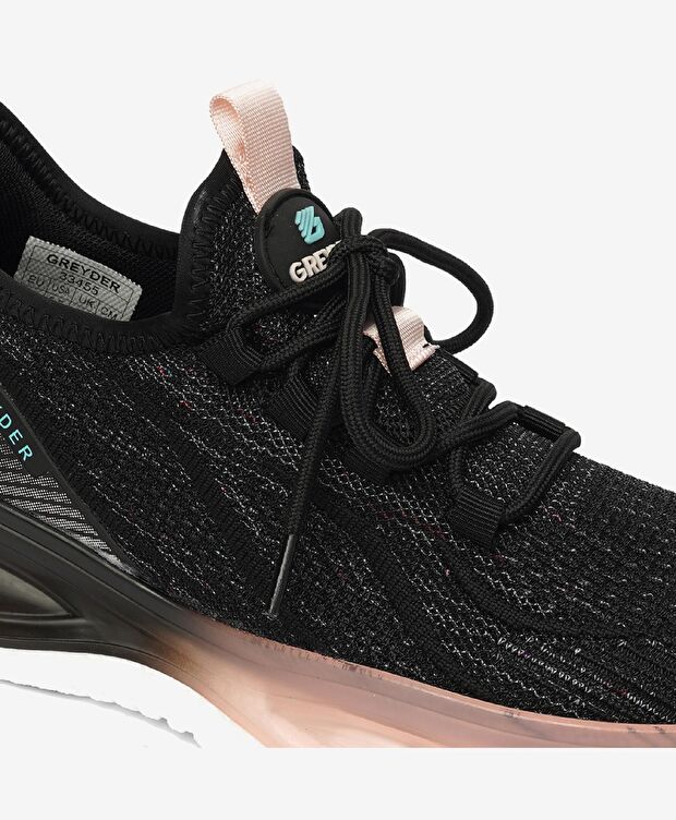 Kadın Siyah Pudra Spor Ayakkabı - 5