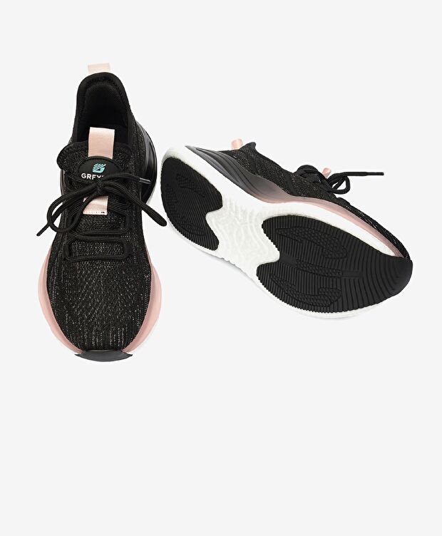 Kadın Siyah Pudra Spor Ayakkabı - 6