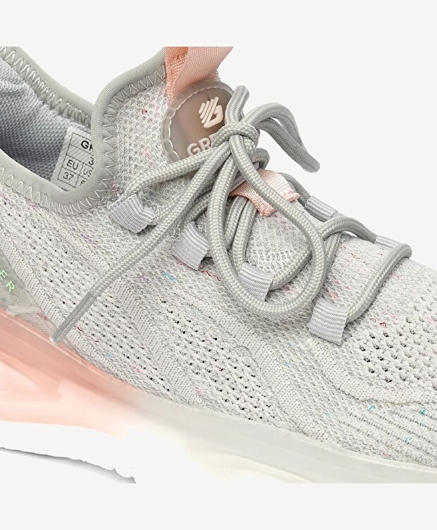 Kadın Açık Gri Pudra Spor Ayakkabı - 5