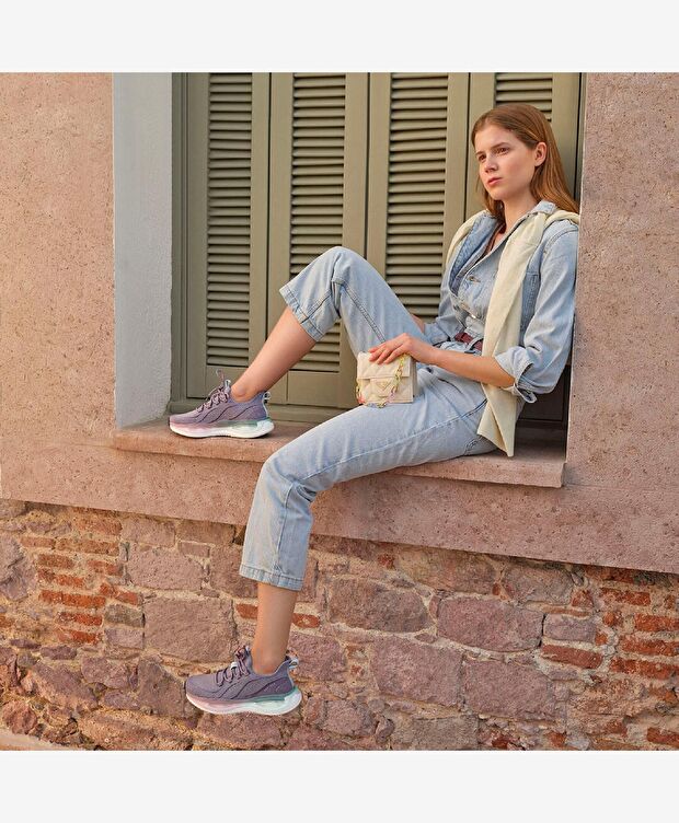 Kadın Lila Mint Yeşili Spor Ayakkabı - 8