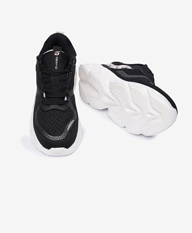 Kadın Siyah Pudra Spor Ayakkabı - 6