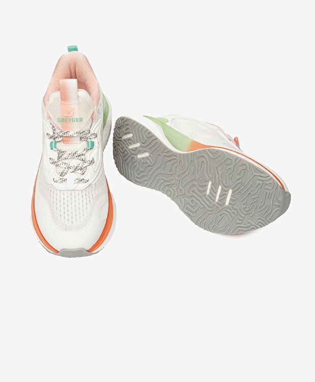 Kadın Beyaz Pudra Spor Ayakkabı - 6