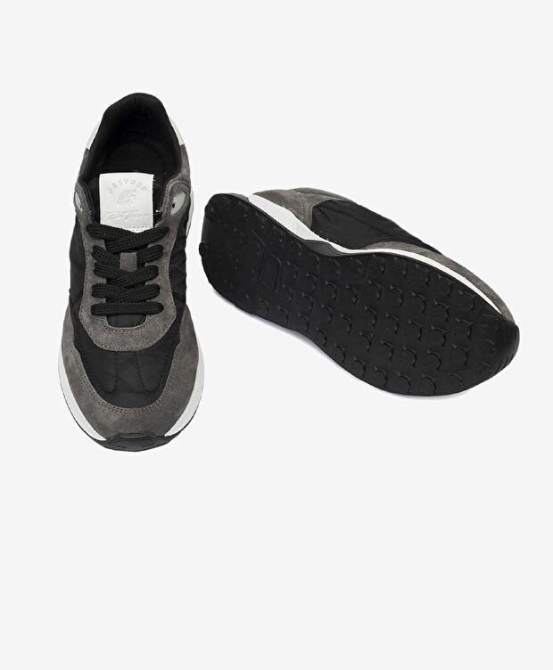 Kadın Antrasit Hakiki Deri Spor Ayakkabı - 7