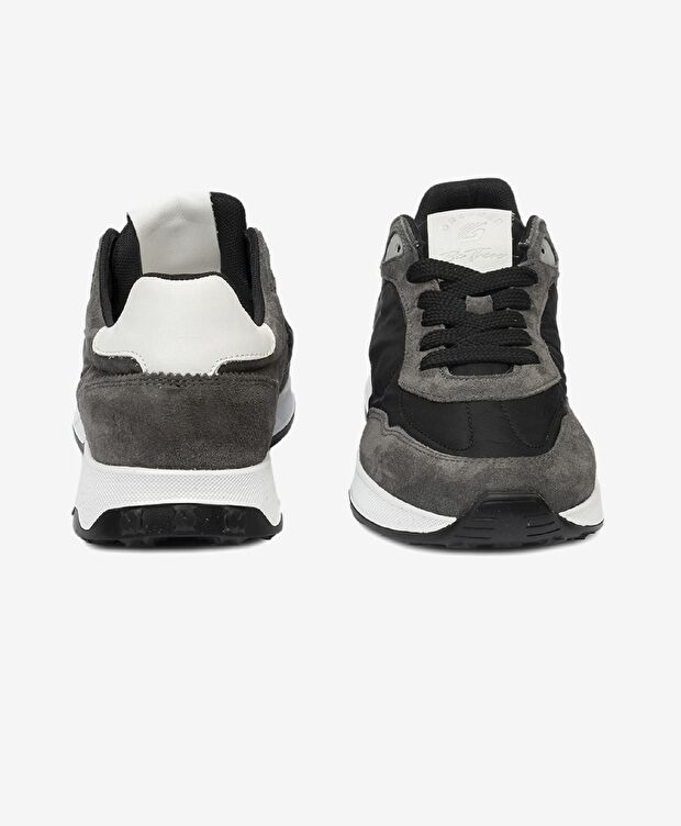 Kadın Antrasit Hakiki Deri Spor Ayakkabı - 8