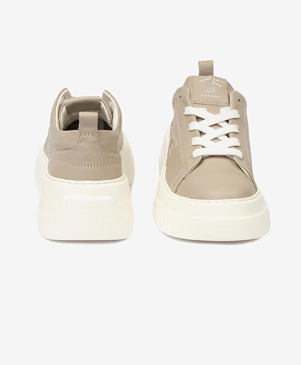 Kadın Vizon Hakiki Deri Sneaker Ayakkabı - 7