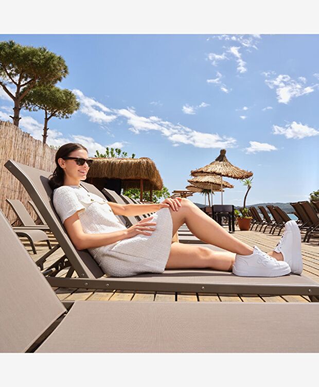 Kadın Beyaz Hakiki Deri Sneaker Ayakkabı - 8