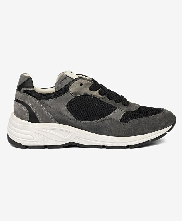 Kadın Antrasit Hakiki Deri Spor Ayakkabı - 1