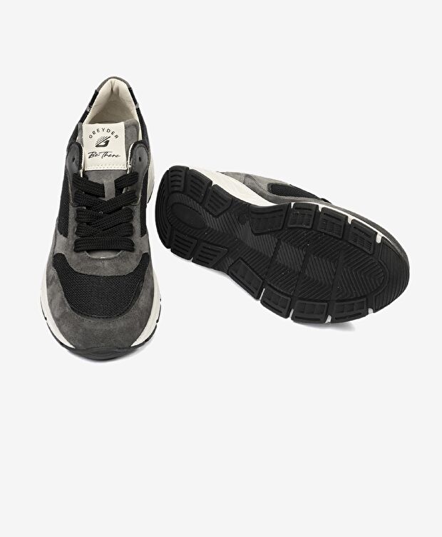 Kadın Antrasit Hakiki Deri Spor Ayakkabı - 6