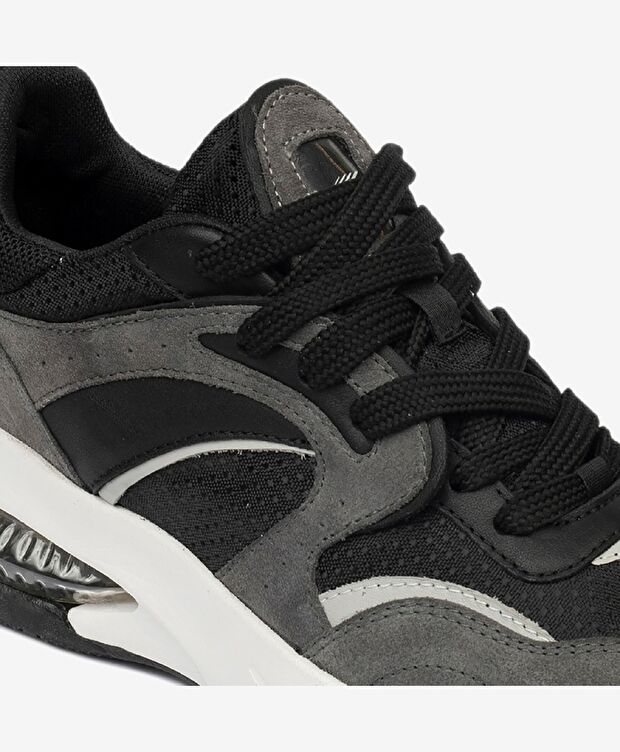 Kadın Gri Hakiki Deri Spor Ayakkabı - 5