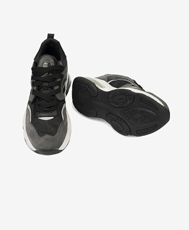 Kadın Gri Hakiki Deri Spor Ayakkabı - 6