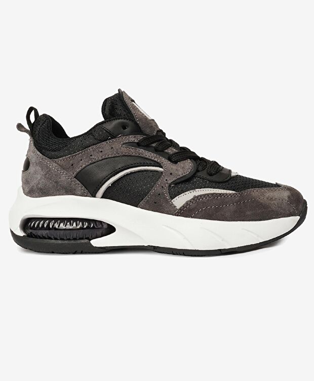 Kadın Füme Hakiki Deri Spor Ayakkabı - 1