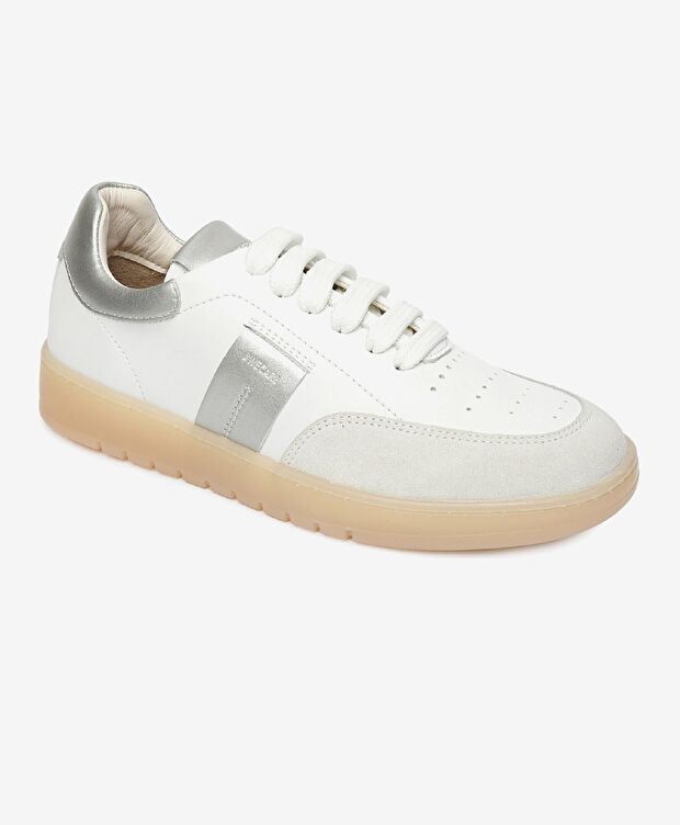 Greyder LAB Kadın Beyaz Gümüş Sneaker Ayakkabı - 1