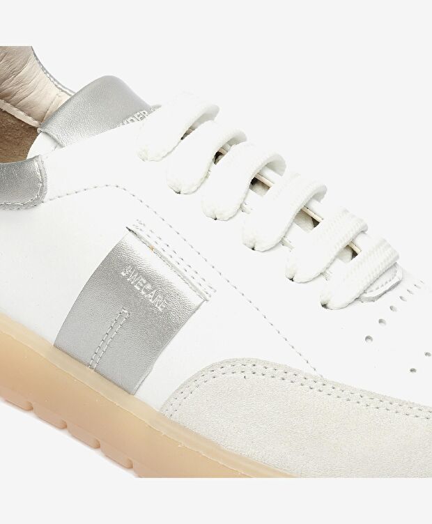 Greyder LAB Kadın Beyaz Gümüş Sneaker Ayakkabı - 5
