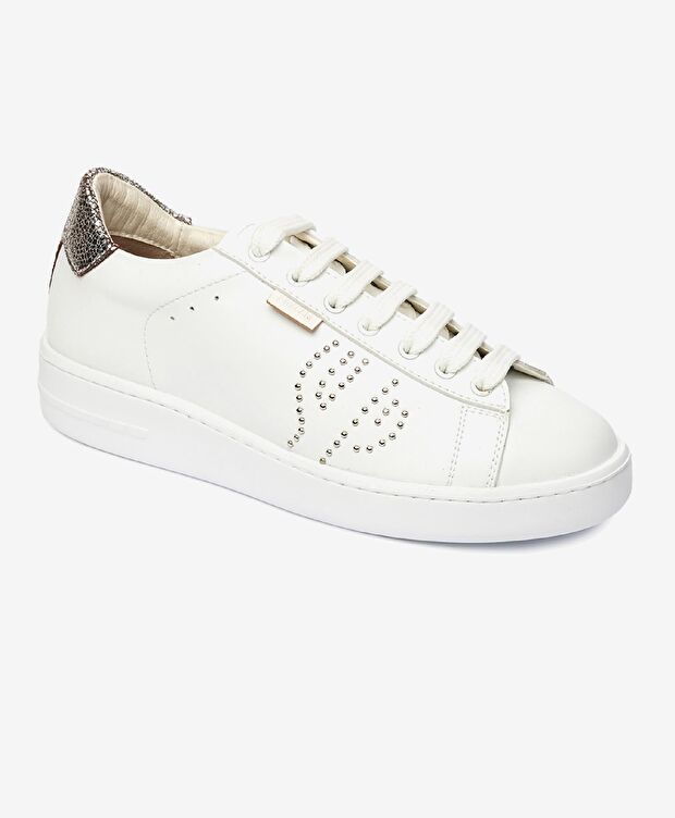 Greyder LAB Kadın Gümüş Hakiki Deri Sneaker Ayakkabı - 1