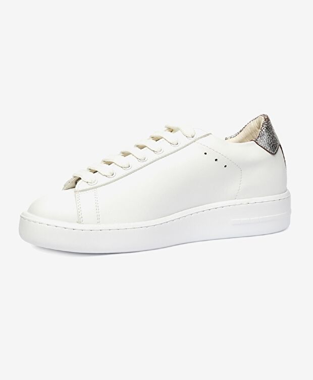 Greyder LAB Kadın Gümüş Hakiki Deri Sneaker Ayakkabı - 3