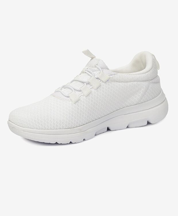 Kadın Beyaz Hakiki Deri Spor Ayakkabı - 3