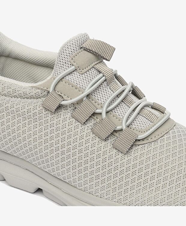 Kadın Gri Hakiki Deri Spor Ayakkabı - 5