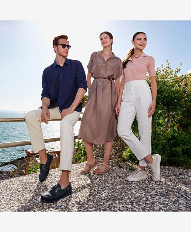 Kadın Açık Vizon Hakiki Deri Sneaker Ayakkabı - 8