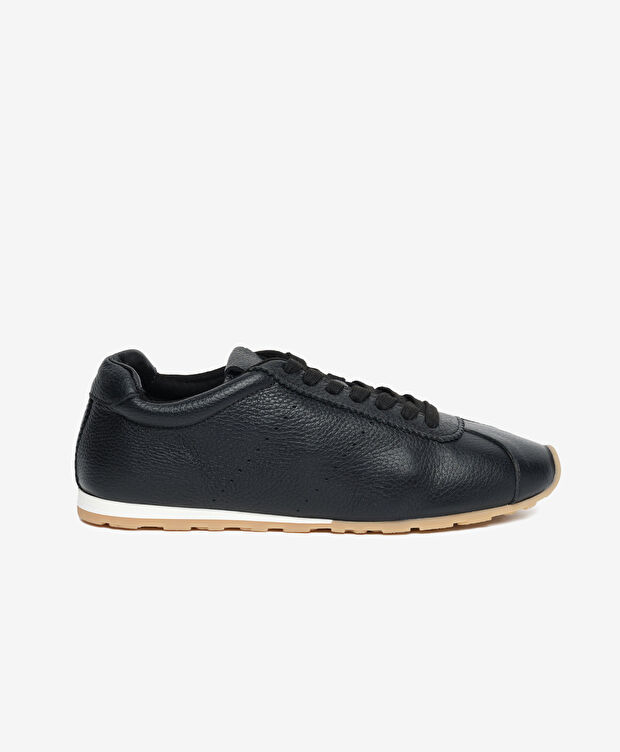 Kadın Siyah Hakiki Deri Sneaker Ayakkabı - 1