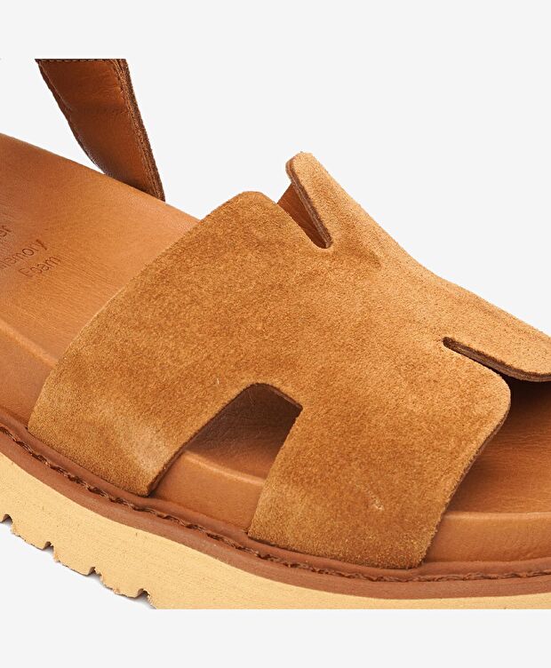 Kadın Sigaro Süet Hakiki Deri Terlik - 5