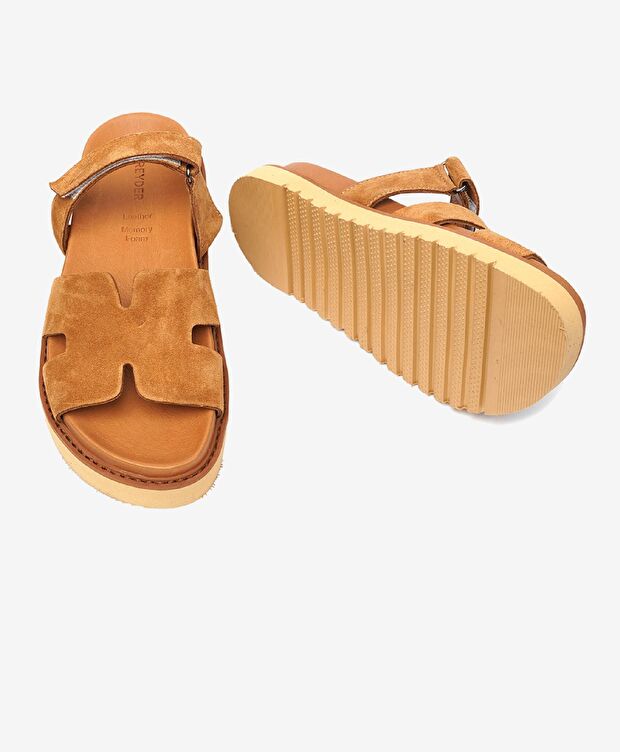 Kadın Sigaro Süet Hakiki Deri Terlik - 6