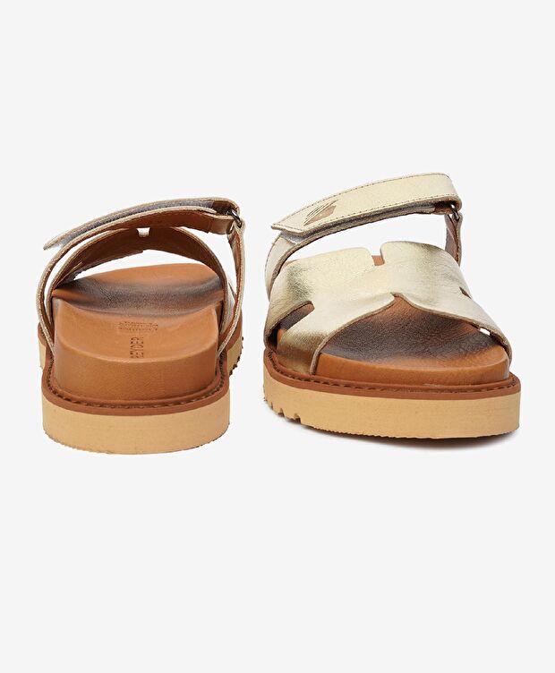 Kadın Altın Hakiki Deri Terlik - 7