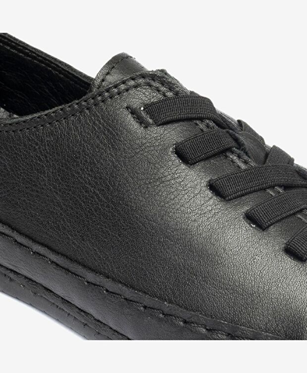 Kadın Siyah Hakiki Deri Casual Ayakkabı - 5